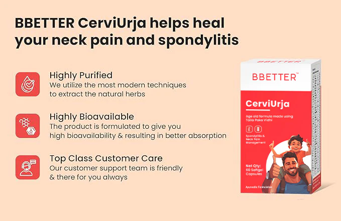 BBETTER CerviUrja - Age old Formula for Cervical Spondylitis, Neck & Shoulder pain Relief - Image 3