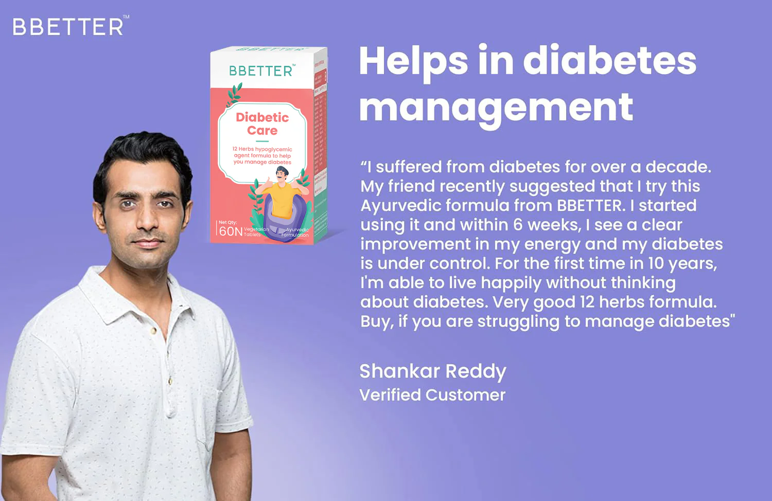 BBETTER Diabetic Care - With Nimba, Jamboo & Guduchi to Manage Diabetes - Image 3
