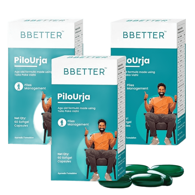 BBETTER PiloUrja - Lab Tested Ayurvedic Capsules for Piles & Haemorrhoids relief - Image 7