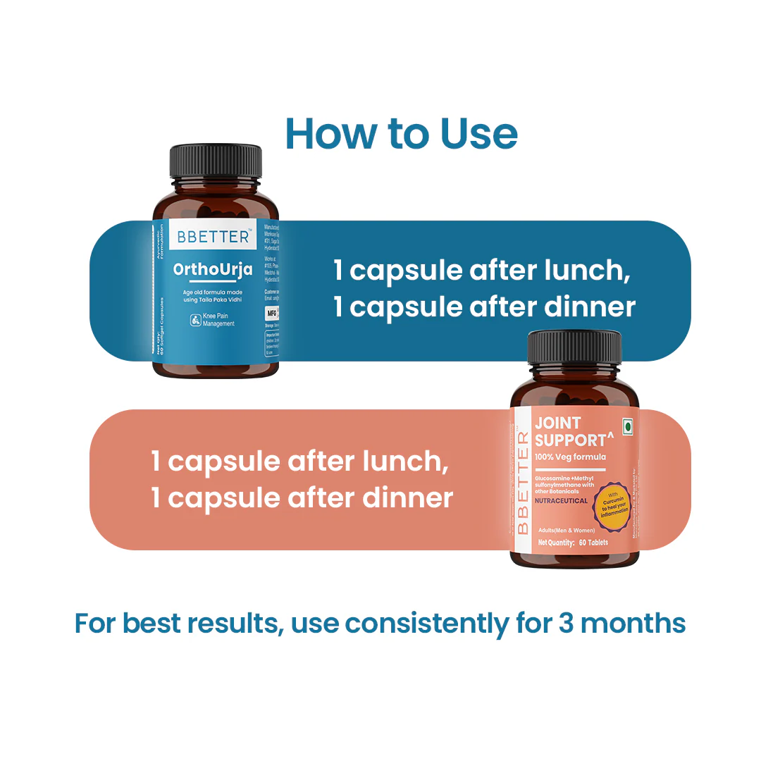 BBETTER Ultimate Joint Care Combo - Ortho Urja & Joint Support - Image 5