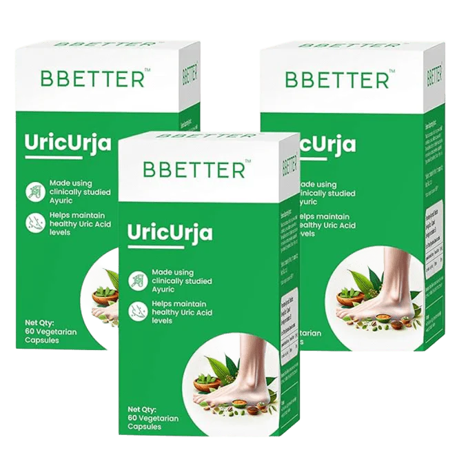 BBETTER UricUrja - With Clinically Proven Ayuric for Gout Pain Relief & Uric Acid Management - Image 9